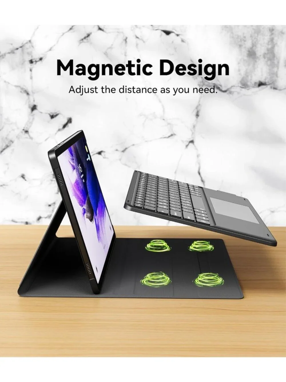 Samsung Galaxy Tab S9 Plus Keyboard Case 7 Color Backlit Touchpad & S Pen Holder